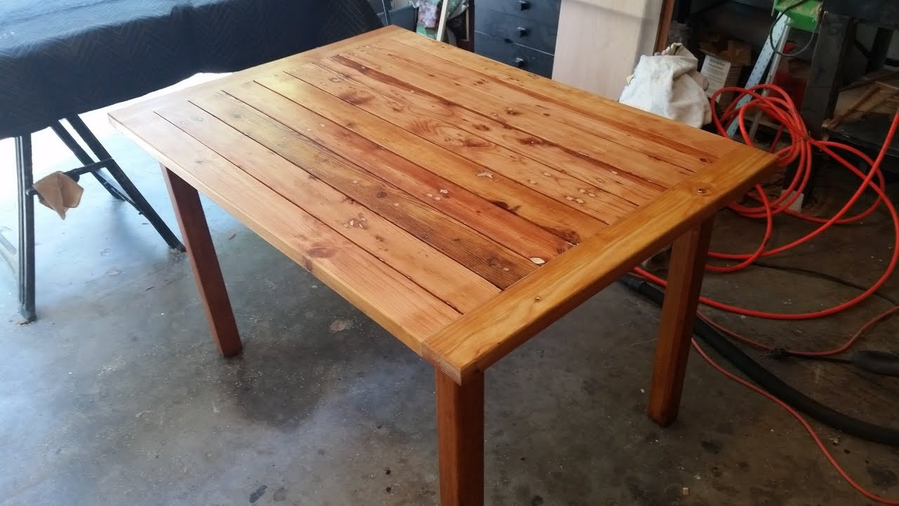 Best ideas about Wood Patio Table
. Save or Pin Rustic table made from scrap wood great patio table easy Now.