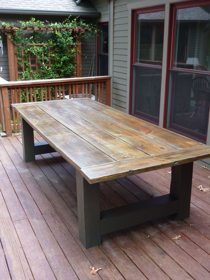 Best ideas about Wood Patio Table
. Save or Pin diy outdoor dining Google Search Now.