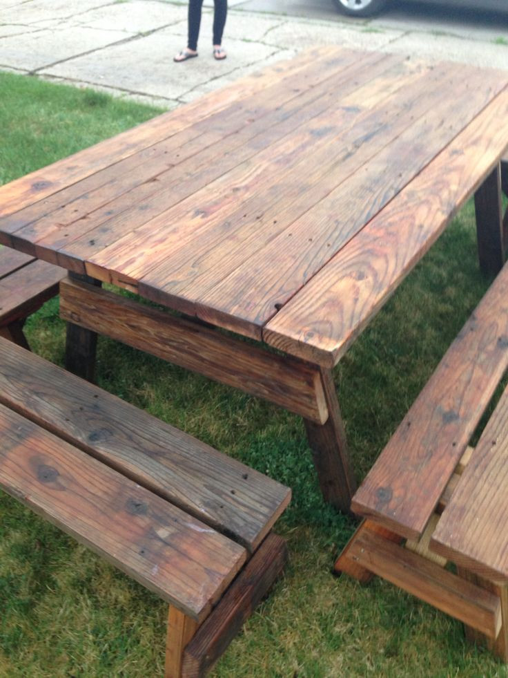 Best ideas about Wood Patio Table
. Save or Pin 25 best ideas about Outdoor picnic tables on Pinterest Now.