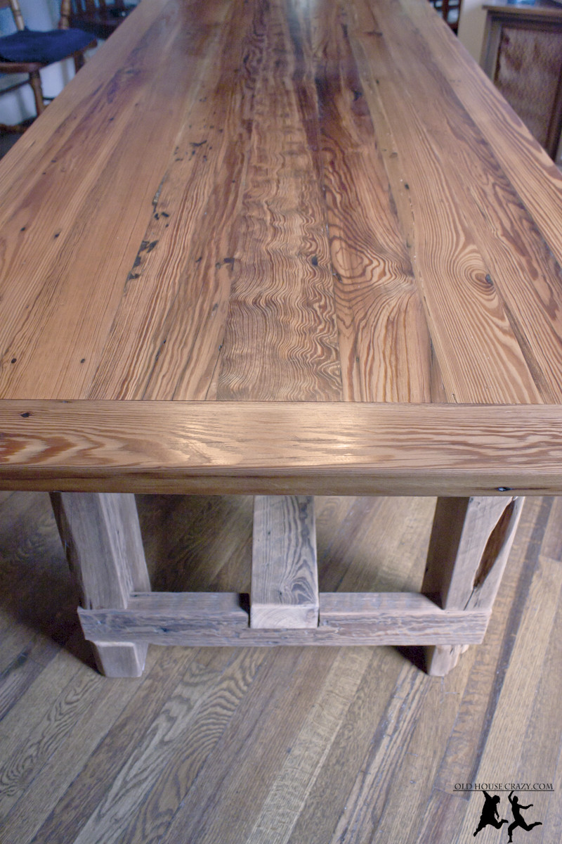 Best ideas about Wood Table DIY
. Save or Pin Reclaimed Heart Pine Farmhouse Table – DIY – Part 5 Now.