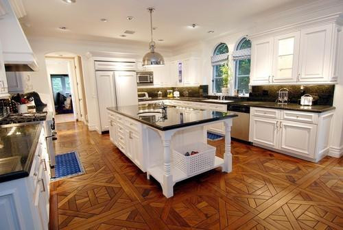 Best ideas about Wooden Floor Kitchen Ideas
. Save or Pin Parquet Wood Floors Transitional kitchen Now.