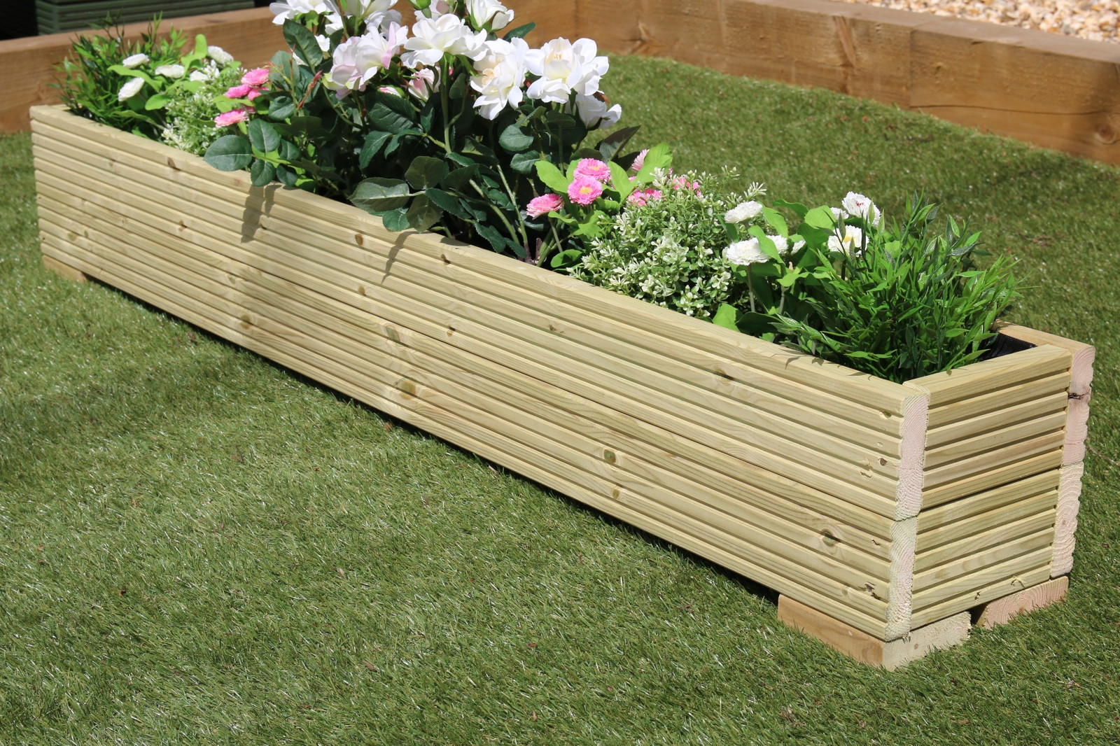 Best ideas about Wooden Garden Planters
. Save or Pin LARGE WOODEN GARDEN PLANTER TROUGH PAINTED IN CUPRINOL Now.