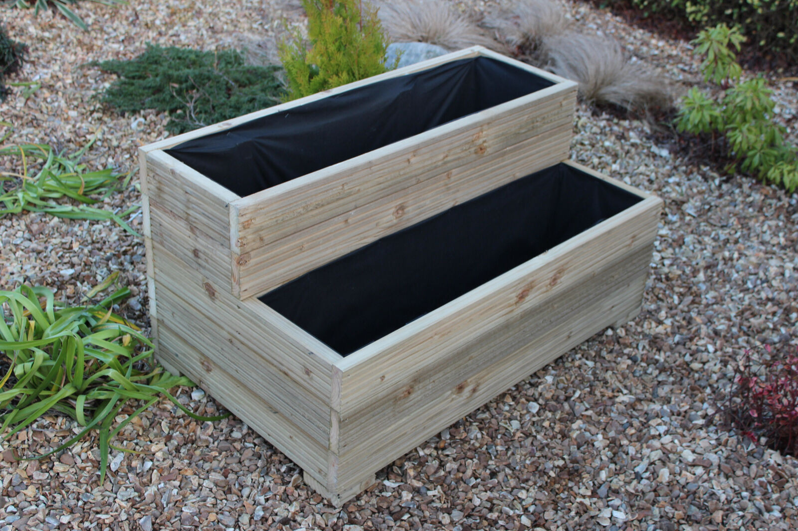 Best ideas about Wooden Garden Planters
. Save or Pin 1 METRE LARGE EXTRA TALL WOODEN GARDEN PLANTER TROUGH HAND Now.