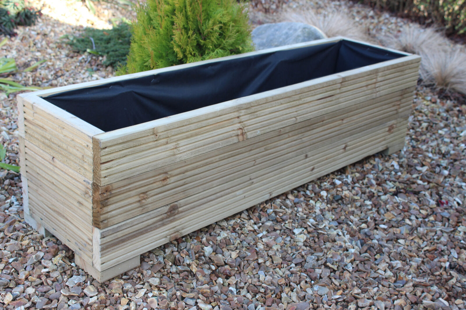 Best ideas about Wooden Garden Planters
. Save or Pin 1 METRE LARGE WOODEN GARDEN TROUGH PLANTER MADE IN DECKING Now.