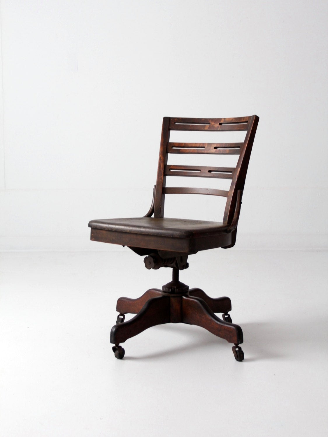 Best ideas about Wooden Office Chair
. Save or Pin antique desk chair wood swivel office chair on casters Now.