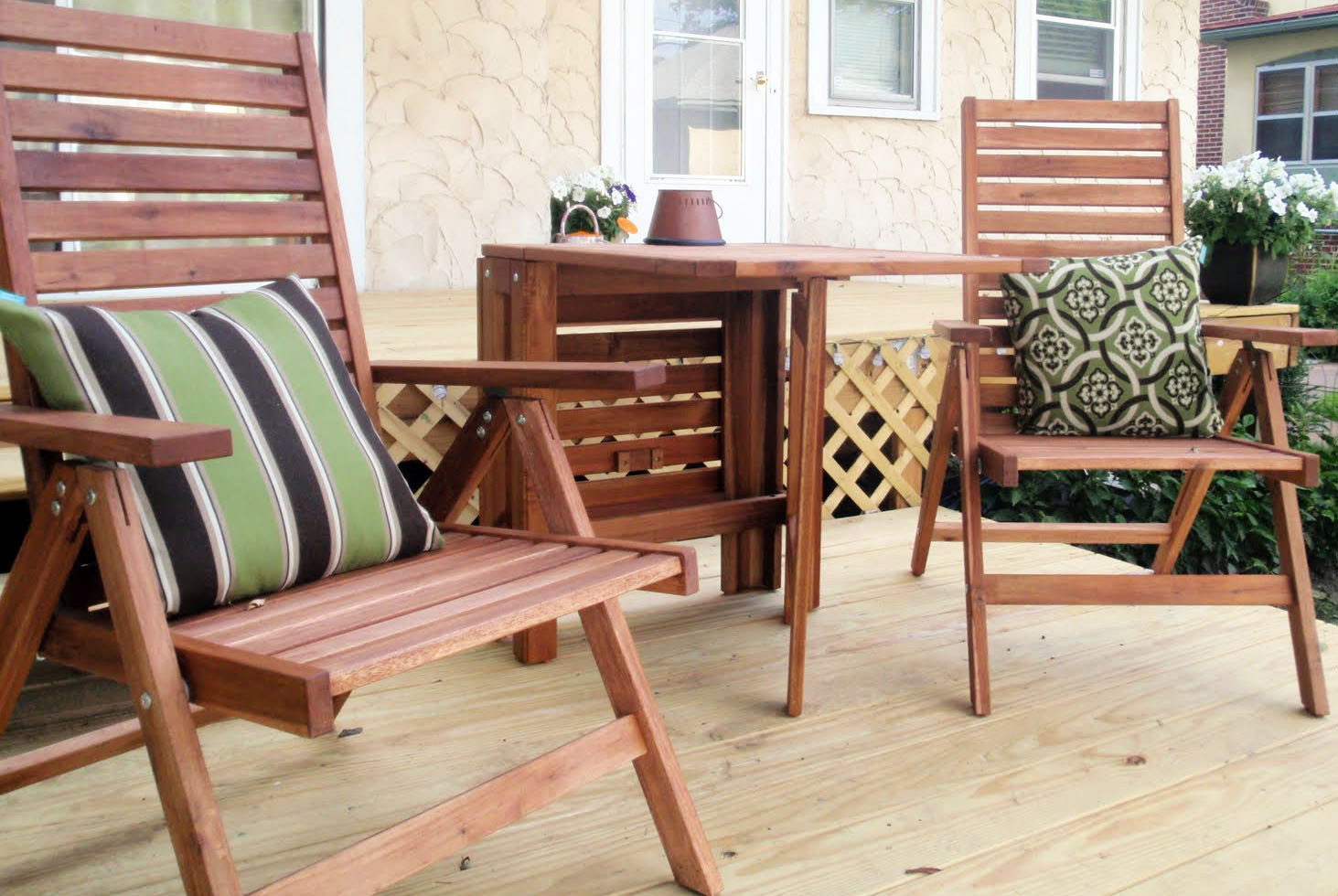 Best ideas about Wooden Patio Furniture
. Save or Pin Hammers and High Heels Patio Furniture Refresh & Outdoor Now.