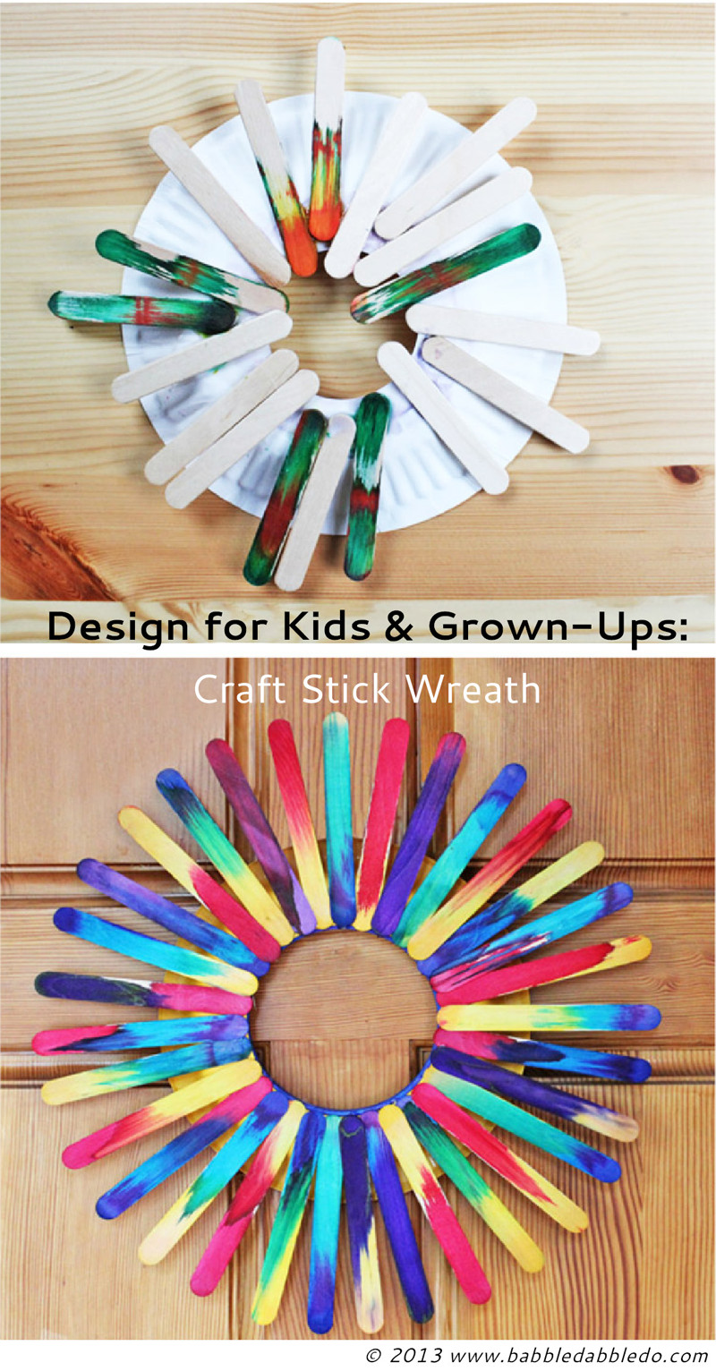 Best ideas about Wooden Sticks Craft Ideas
. Save or Pin Craft Stick Wreath Babble Dabble Do Now.