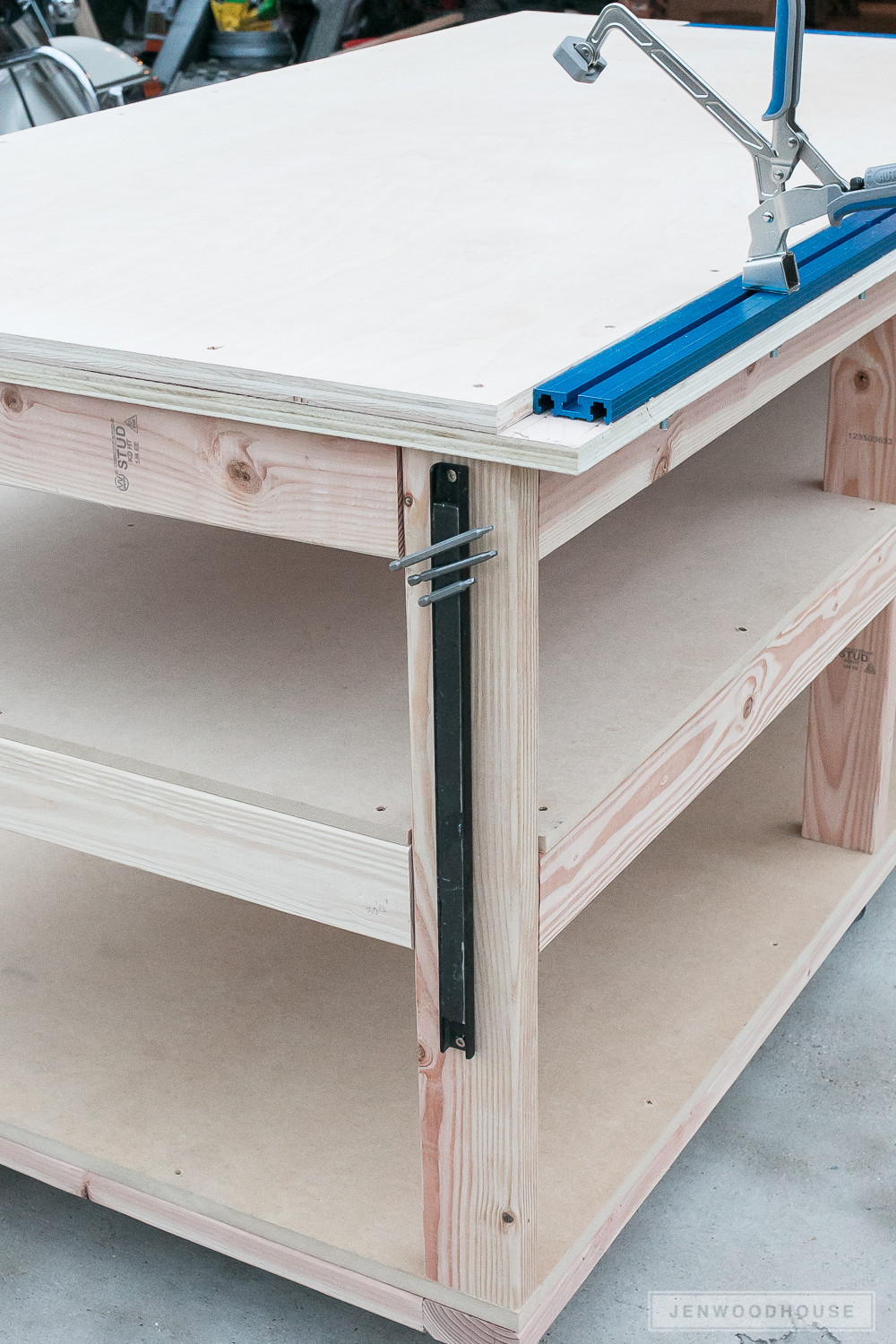 Best ideas about Workbench DIY Plans
. Save or Pin How To Build A DIY Mobile Workbench With Shelves Now.