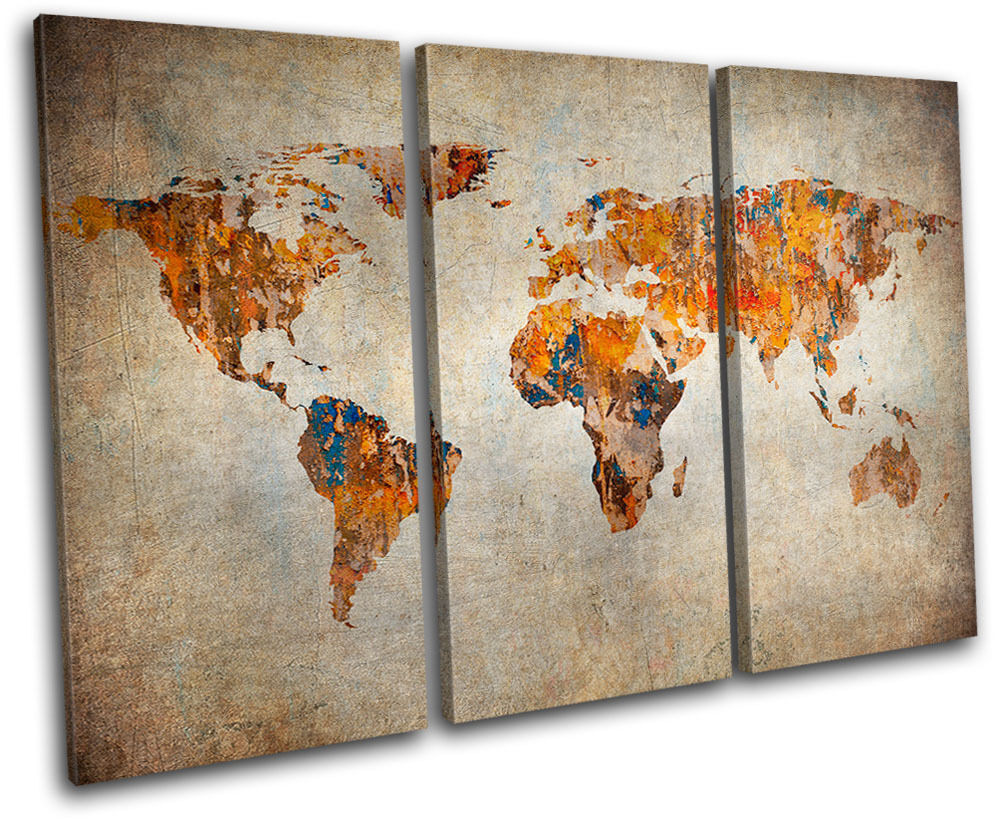 Best ideas about World Map Wall Art
. Save or Pin Grunge World Atlas Maps Flags TREBLE CANVAS WALL ART Now.