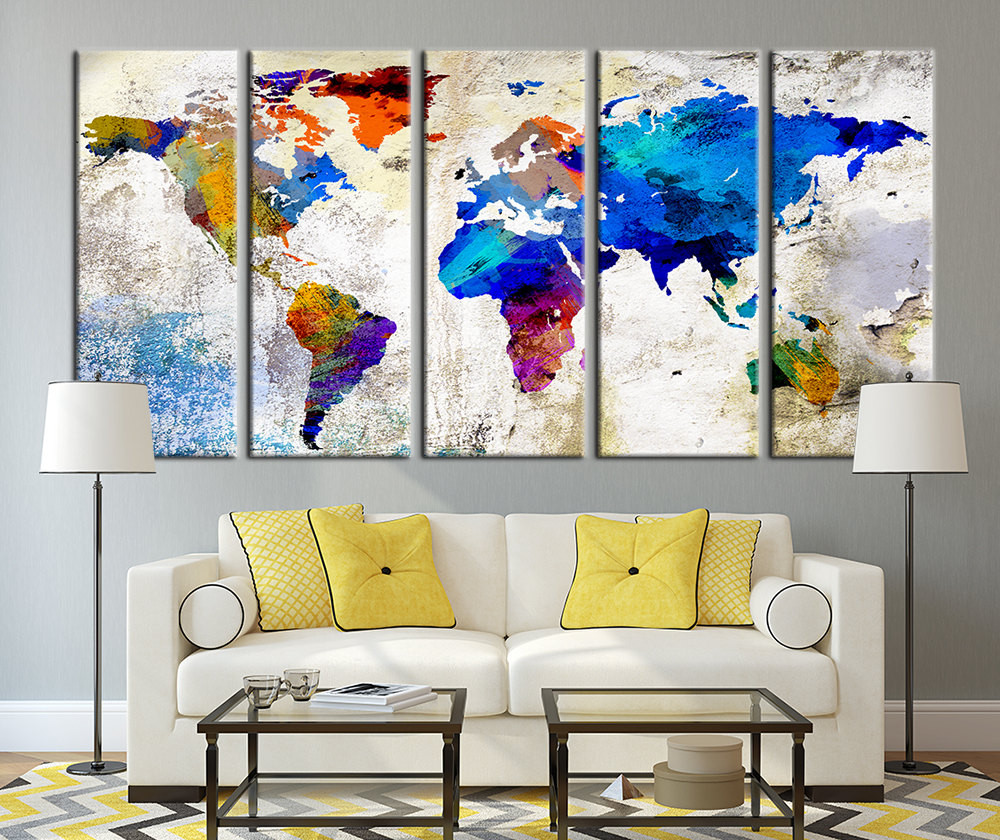 Best ideas about World Map Wall Art
. Save or Pin World Map Canvas Print Wall Art World by Now.