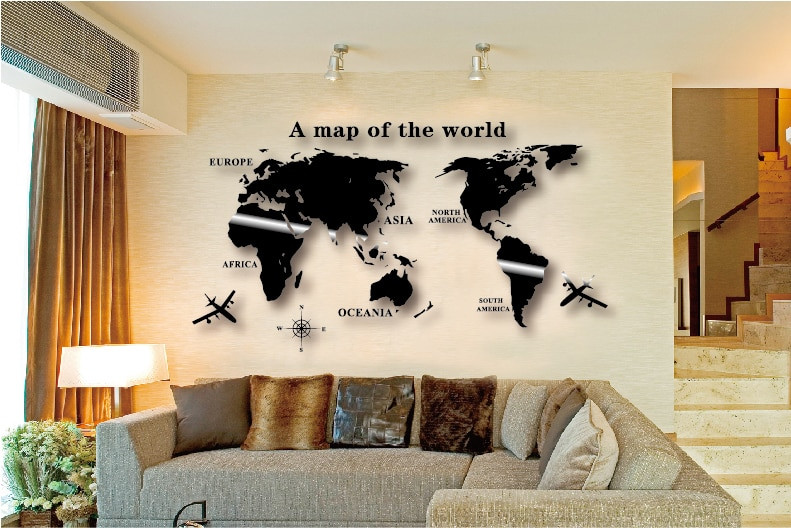 Best ideas about World Map Wall Art
. Save or Pin Aliexpress Buy Wall Art Decal World Map Wall Sticker Now.
