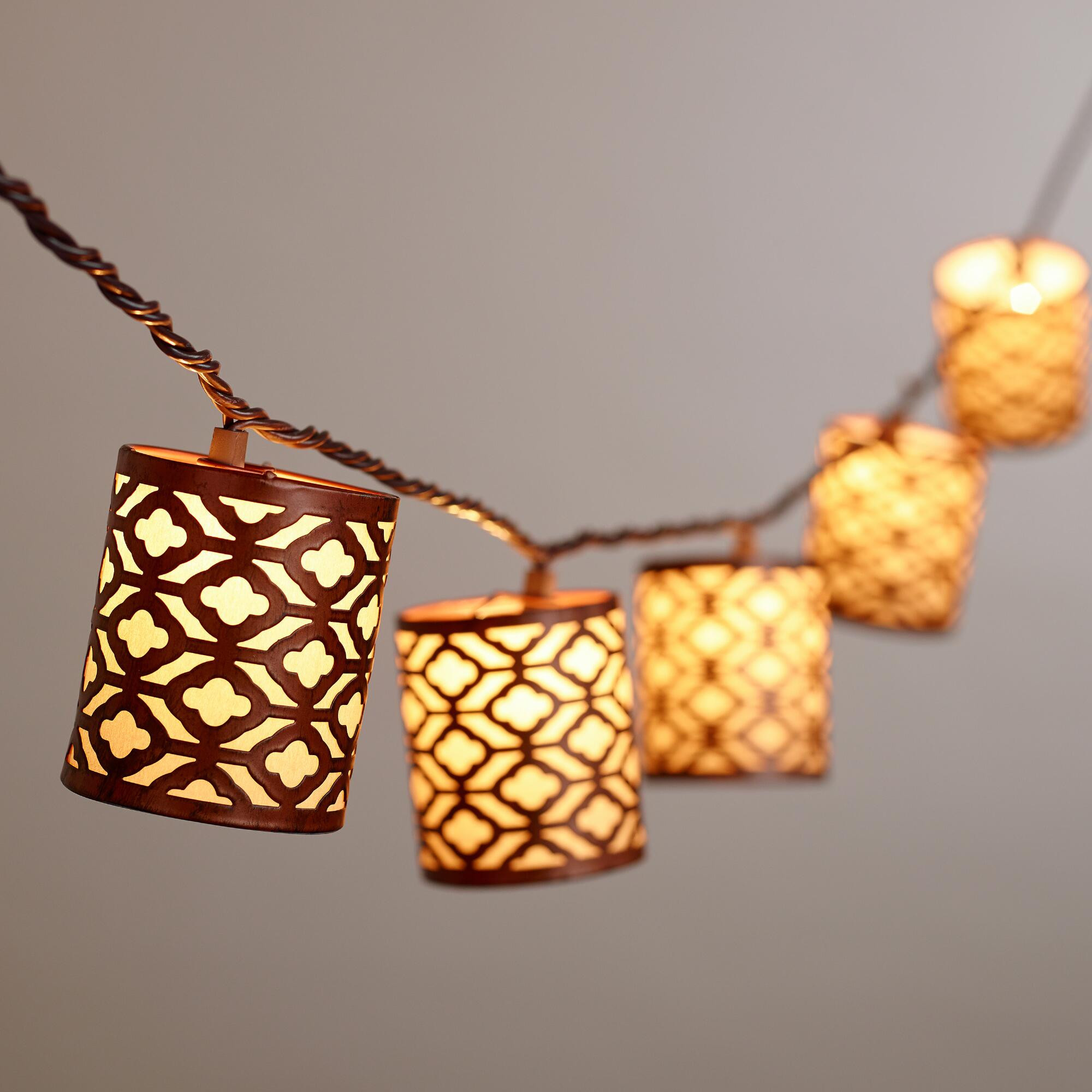 Best ideas about World Market Lighting
. Save or Pin Metal Lattice 10 Bulb String Lights Now.