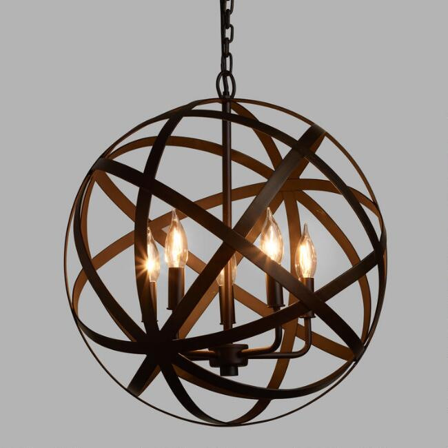 Best ideas about World Market Lighting
. Save or Pin Metal Orb Chandelier Now.
