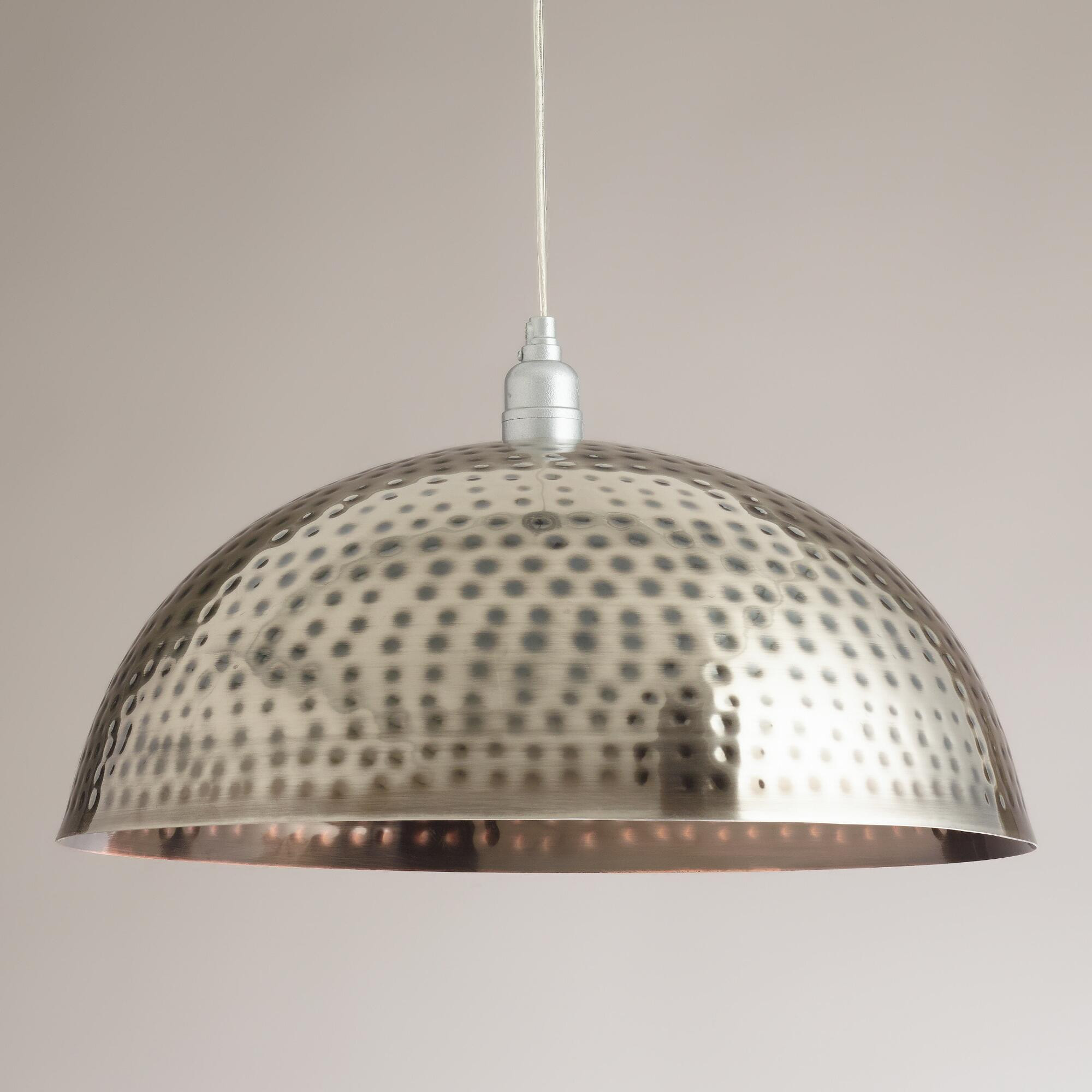 Best ideas about World Market Lighting
. Save or Pin Hammered Metal Pendant Lamp Now.