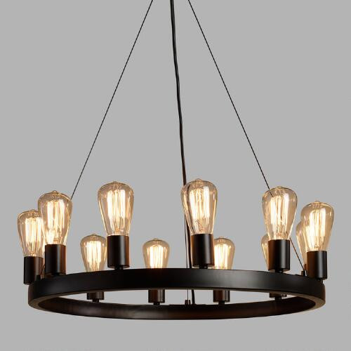 Best ideas about World Market Lighting
. Save or Pin Round 12 Light Edison Bulb Chandelier Now.