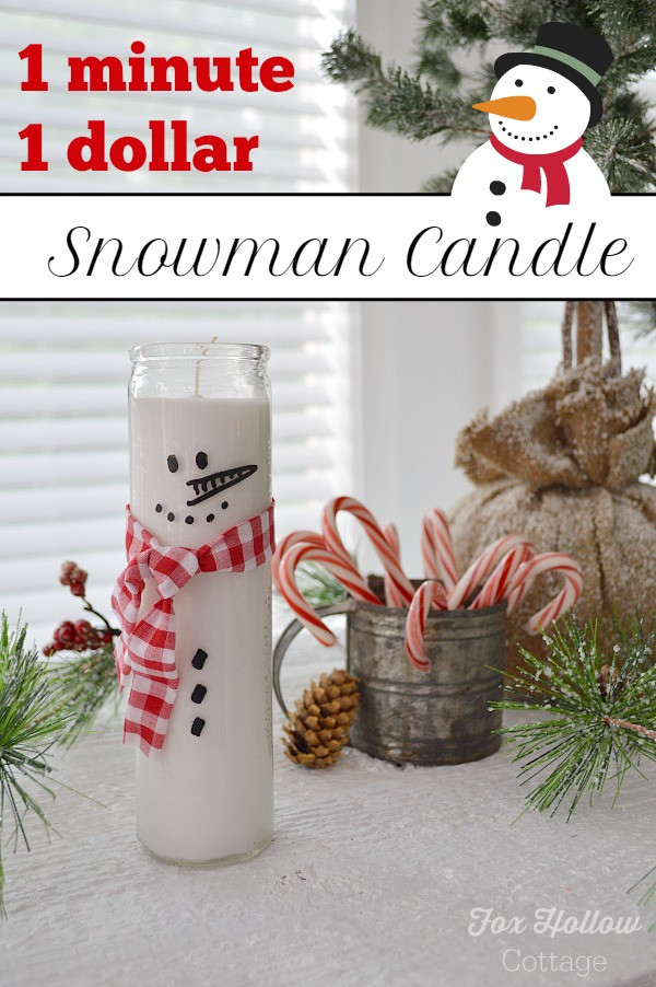 Best ideas about 1 Dollar Gift Ideas
. Save or Pin Quick e Dollar Snowman Candle 100 Days of Homemade Now.