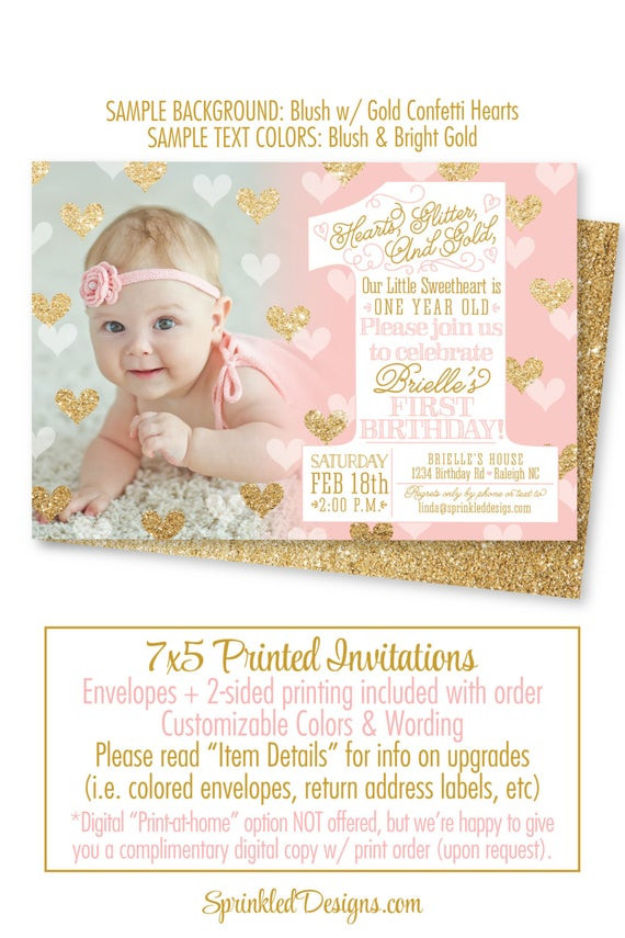 Best ideas about 1 Year Old Birthday Invitations
. Save or Pin Our Little Sweetheart 1st Birthday Invitation e Year Old Now.