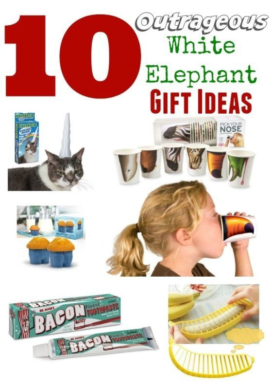 Best ideas about 10 Dollar Gift Exchange Ideas
. Save or Pin 10 Outrageous White Elephant Gift Ideas Gag Gifts Now.