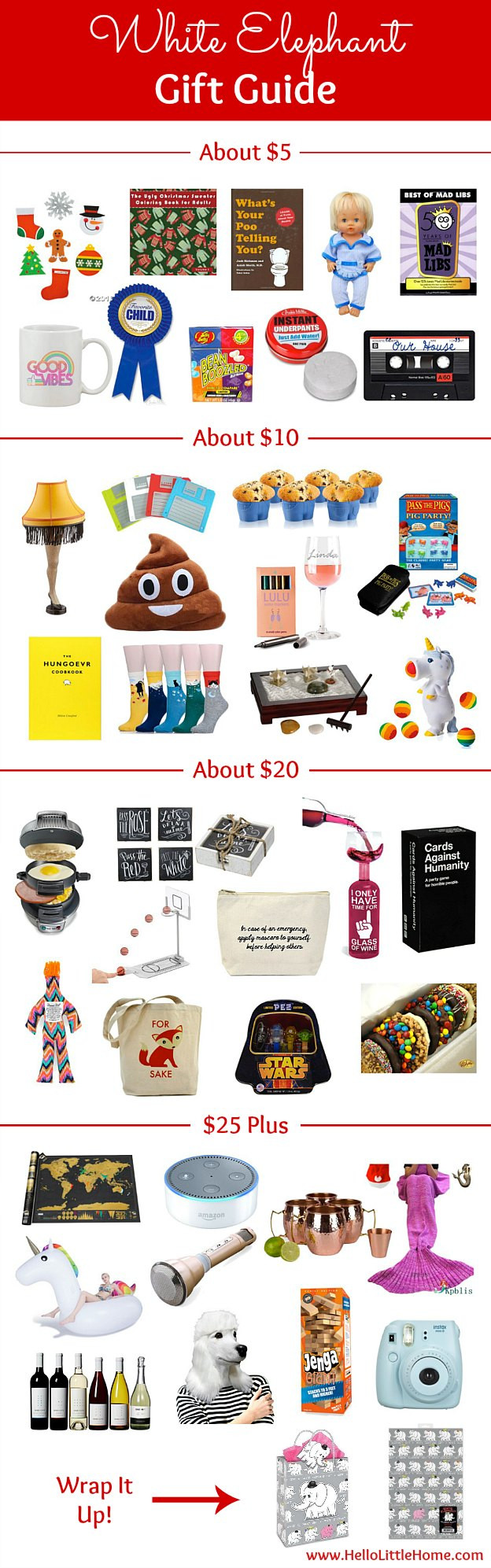 Best ideas about $10 Gift Exchange Ideas
. Save or Pin White Elephant Gift Guide Now.