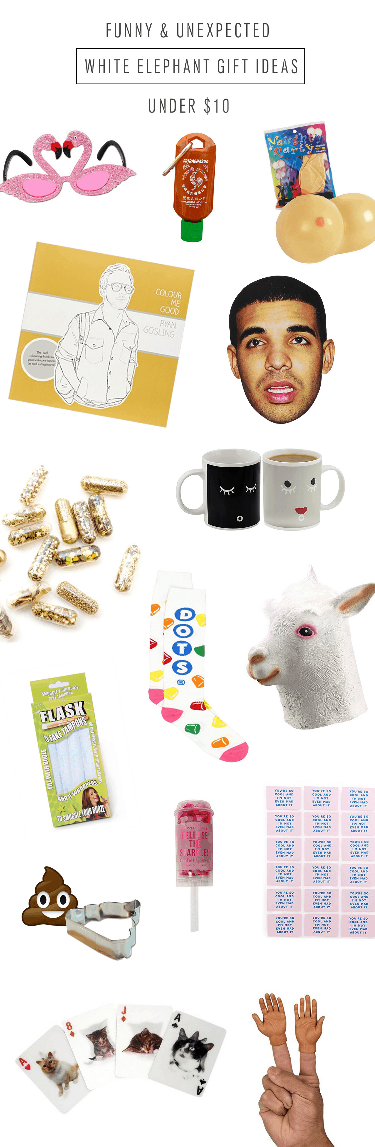 Best ideas about $10 Gift Exchange Ideas
. Save or Pin Funny and Unexpected White Elephant Gift Ideas Now.