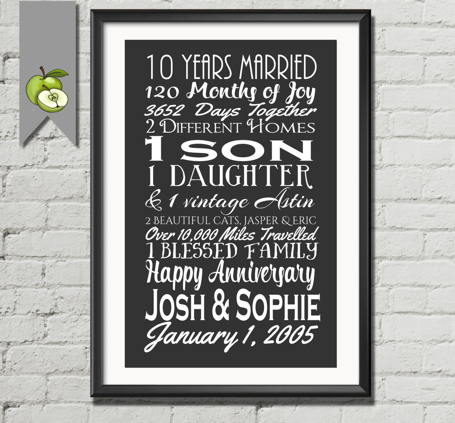 Best ideas about 10 Year Anniversary Gift Ideas For Husband
. Save or Pin 10th anniversary t tenth anniversary t wife husband Now.