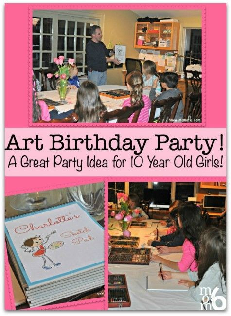 Best ideas about 10 Year Old Birthday Party Ideas
. Save or Pin Art Birthday Party A Great Party Idea for 10 Year Old Now.