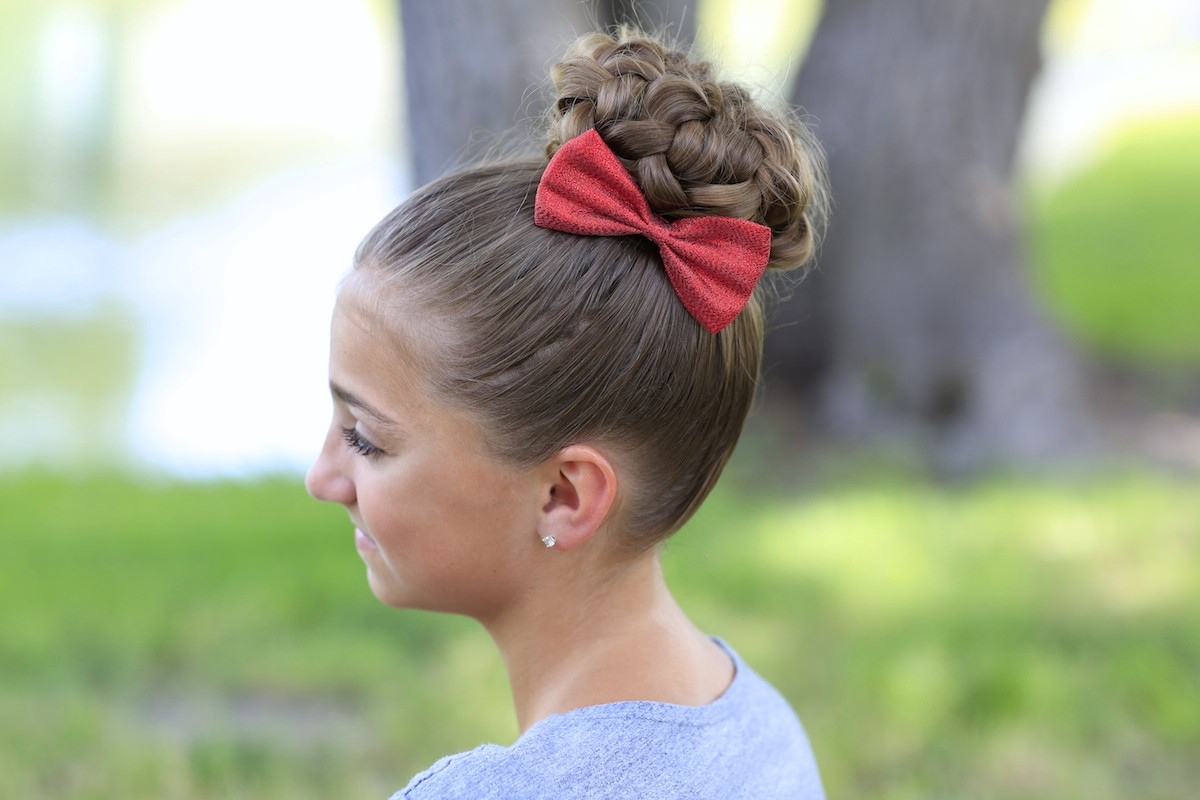 Best ideas about 10 Year Old Hairstyles For School
. Save or Pin Pancaked Bun of Braids Updo Hairstyles Now.