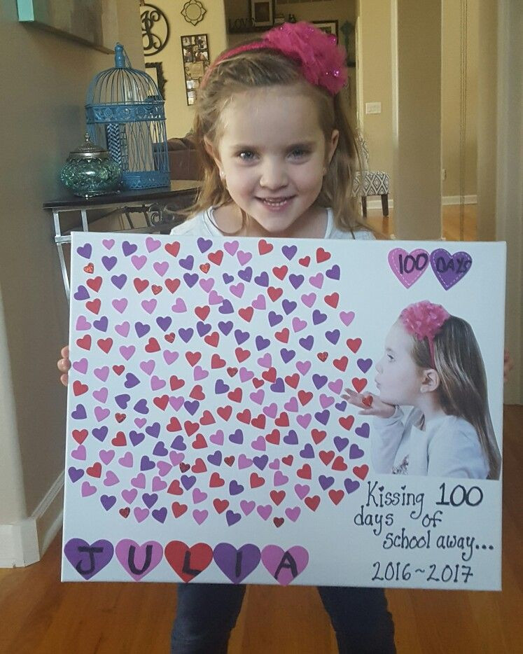 Best ideas about 100 Day School Projects Ideas
. Save or Pin 100 days of school Kissing away Hearts School project Now.