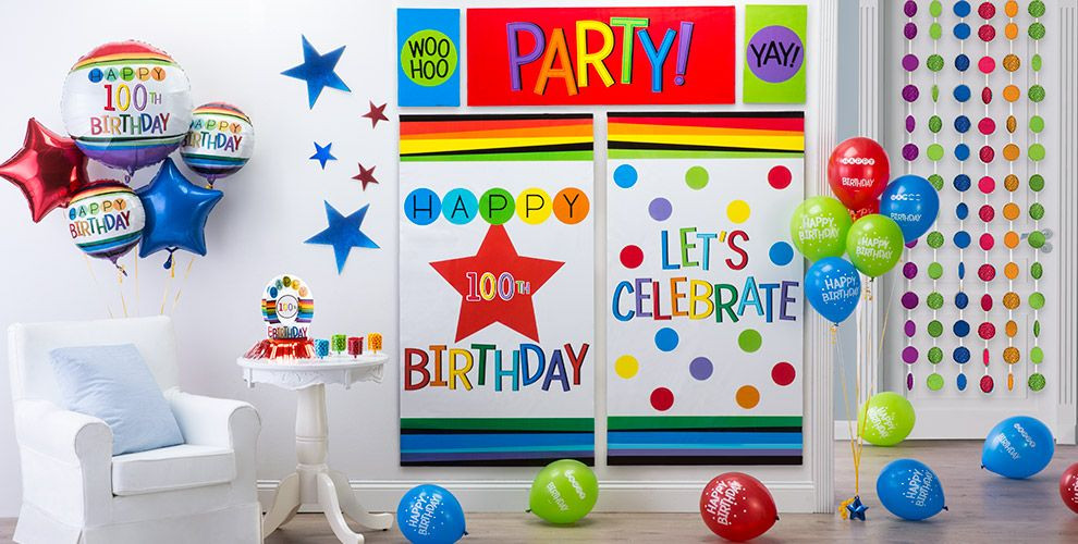 Best ideas about 100th Birthday Decorations
. Save or Pin Rainbow 100th Birthday Party Supplies Rainbow 100th Now.