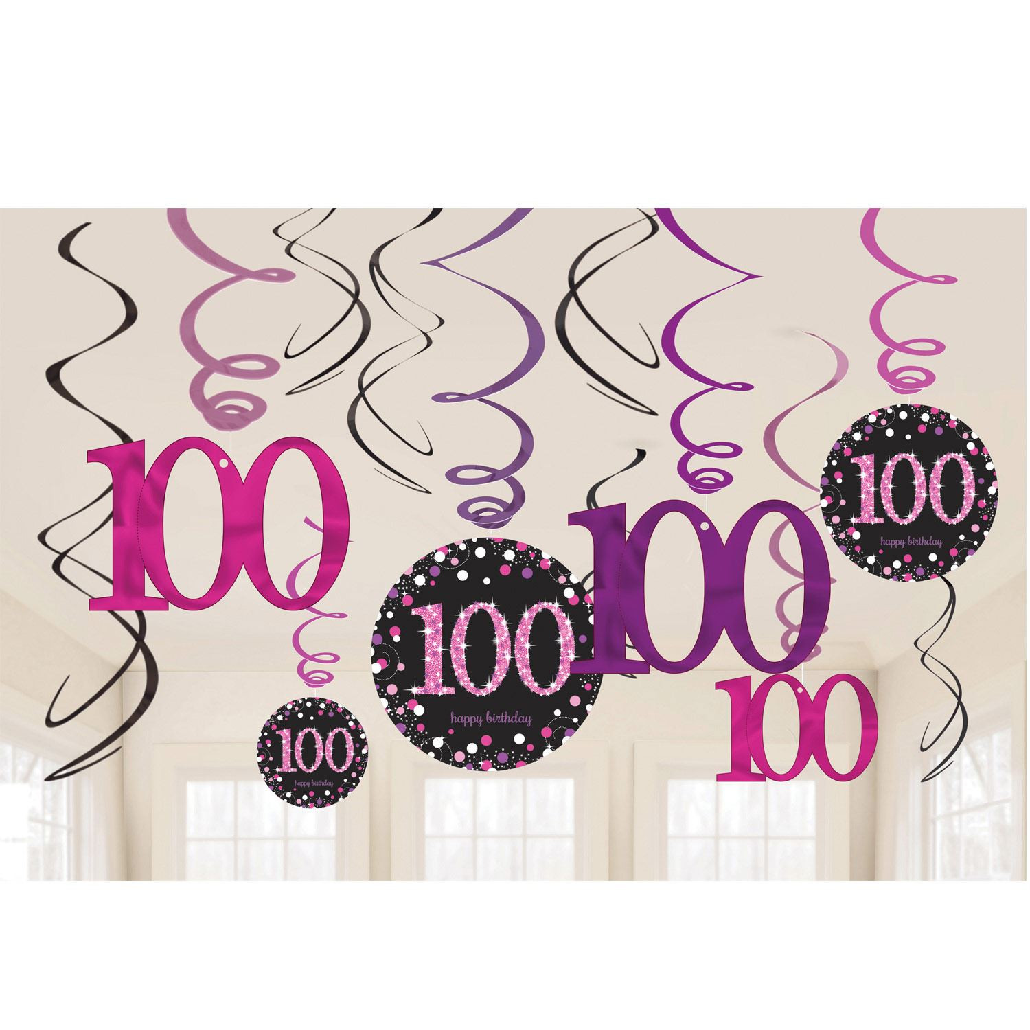 Best ideas about 100th Birthday Decorations
. Save or Pin Pink Sparkling Celebration 100th Birthday Party Tableware Now.