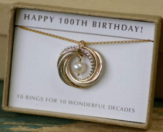 Best ideas about 100Th Birthday Gift Ideas
. Save or Pin 100th birthday t for her necklace for grandmother ts Now.