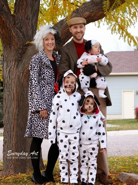 Best ideas about 101 Dalmatians Costumes DIY
. Save or Pin Everyday Art DIY Family Halloween Costume 101 Dalmations Now.