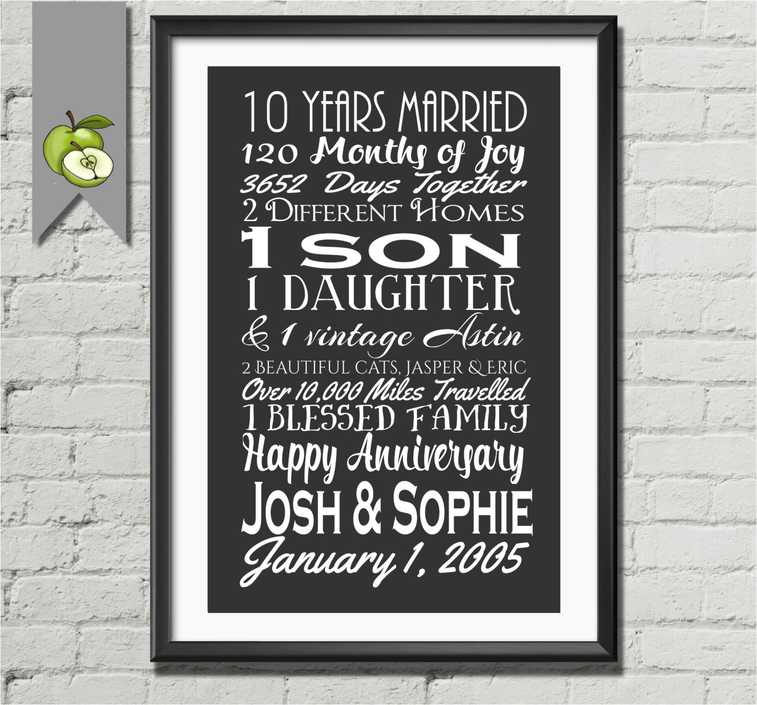 Best ideas about 10Th Wedding Anniversary Gift Ideas
. Save or Pin 10th Wedding Anniversary Gift Ideas For Wife Now.