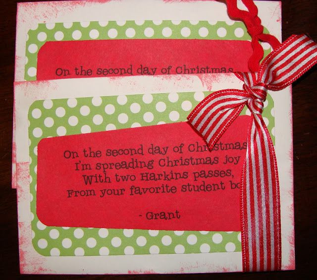 Best ideas about 12 Days Of Christmas Gift Ideas For Friends
. Save or Pin 12 Days of Christmas Gifts with cute poems Great teacher Now.