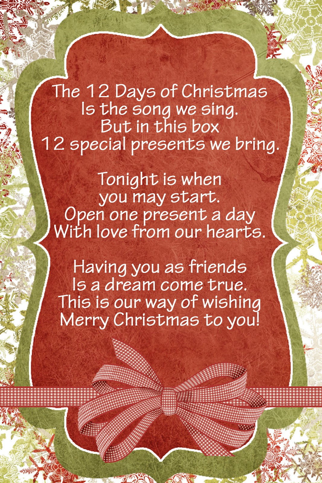 Best ideas about 12 Days Of Christmas Gift Ideas For Friends
. Save or Pin LDS Handouts 12 Days Nativity Now.