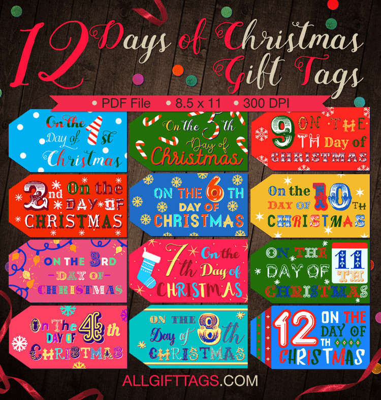 Best ideas about 12 Days Of Christmas Gift Ideas For Kids
. Save or Pin 12 Days of Christmas Gift Tags Now.