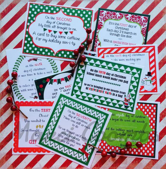 Best ideas about 12 Days Of Christmas Gift Ideas For Kids
. Save or Pin 12 Days of Christmas Printable Tags Labels for Teachers Now.