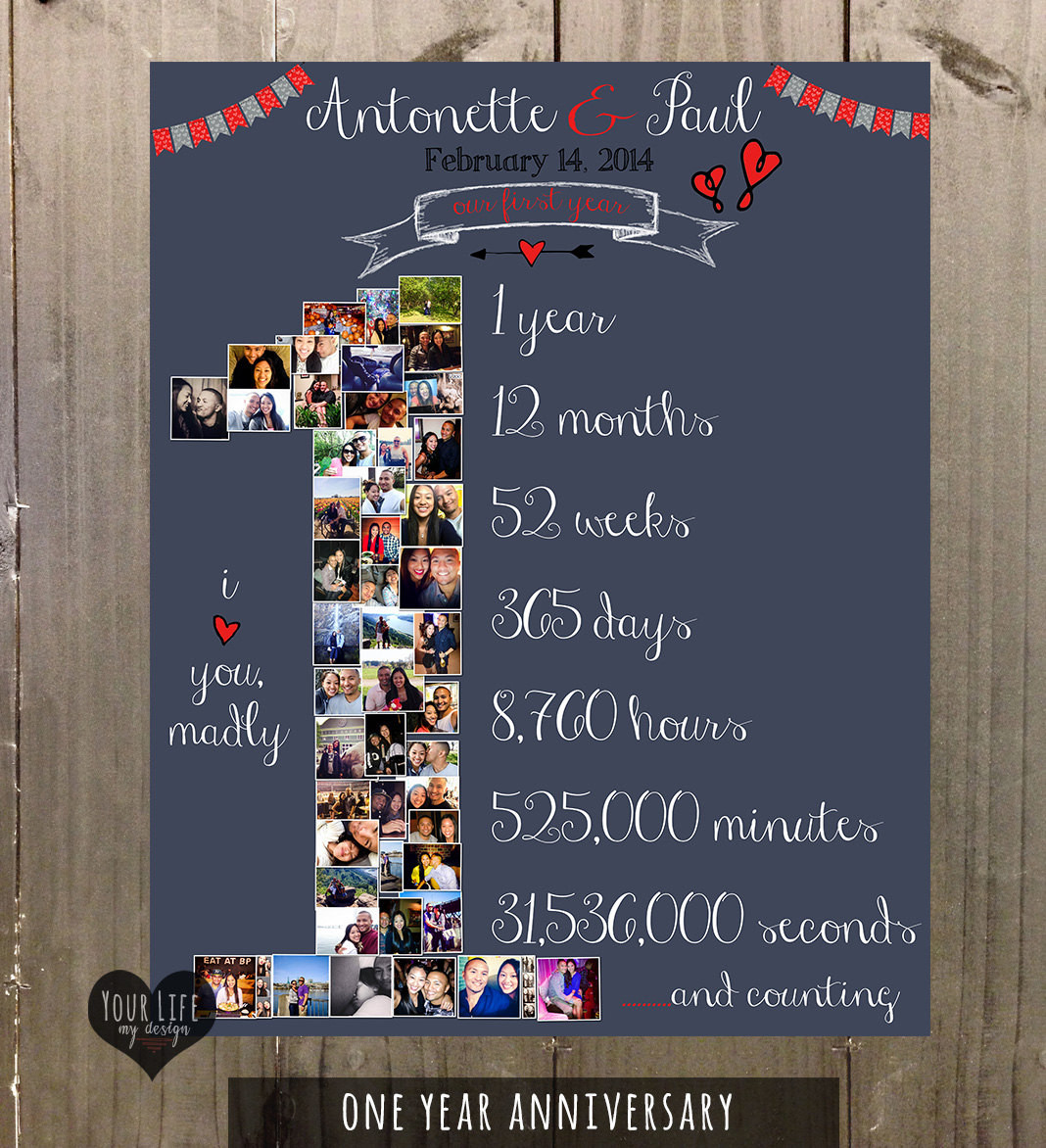 Best ideas about 12 Year Anniversary Gift Ideas
. Save or Pin First Anniversary Gift Anniversary Collage Now.