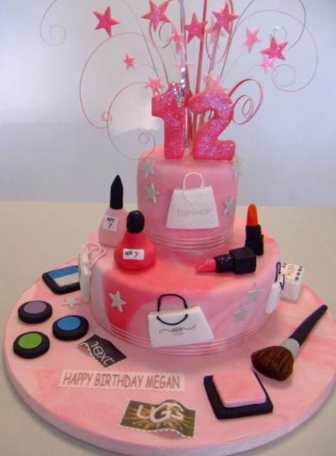 Best ideas about 12 Year Old Birthday Party Ideas Not At Home
. Save or Pin Cute Birthday Cake Not sure about a 12 yr old & makeup Now.