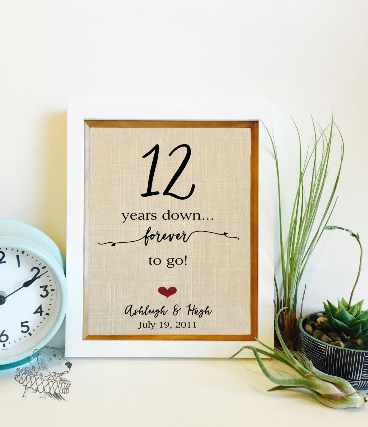 Best ideas about 12Th Anniversary Gift Ideas
. Save or Pin 12 Year Anniversary Gift Linen Anniversary 12th Now.