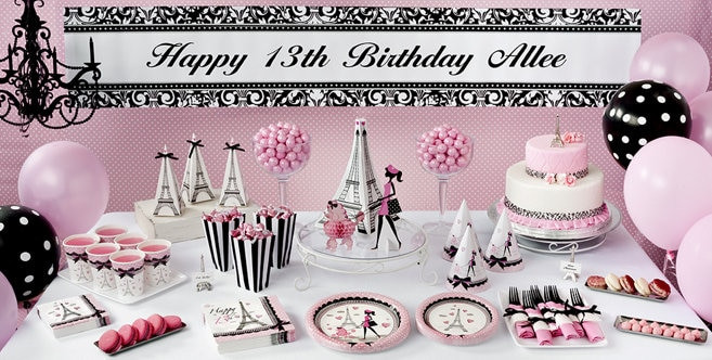 Best ideas about 13 Birthday Ideas
. Save or Pin Pink Paris 13th Birthday Party Supplies Party City Now.