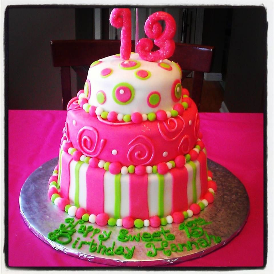Best ideas about 13th Birthday Cake Ideas
. Save or Pin Three Tier Sweet 13 Birthday Cake Now.