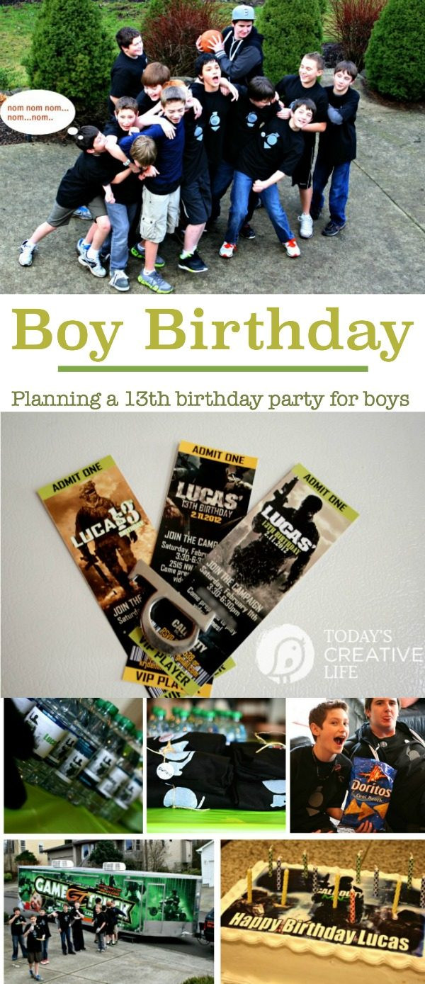 Best ideas about 13th Birthday Party Ideas For Boys
. Save or Pin Birthdays Planning a 13yr old Boy s Birthday Party Now.