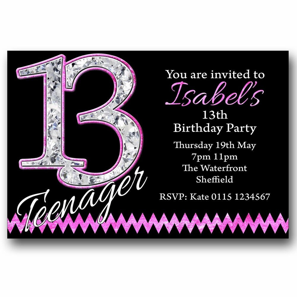 Best ideas about 13th Birthday Party Invitations. 