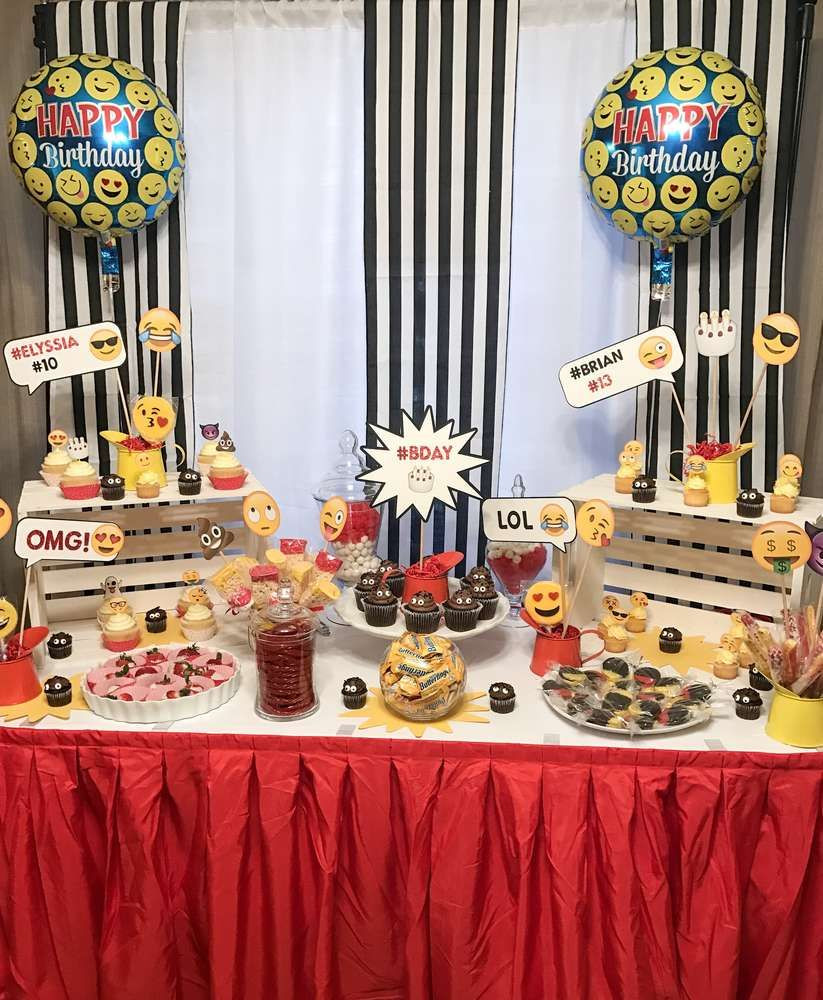 Best ideas about 13th Birthday Party Supplies
. Save or Pin Emoji Birthday Party Ideas Now.