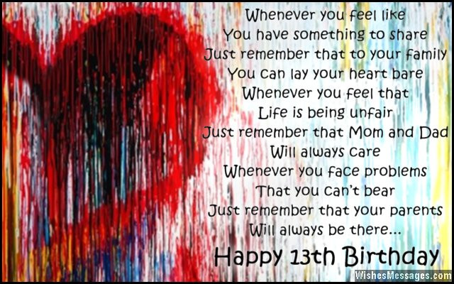 Best ideas about 13th Birthday Quotes
. Save or Pin 13th Birthday Wishes for Son or Daughter – WishesMessages Now.