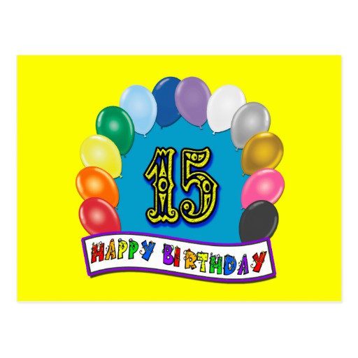 Best ideas about 15th Birthday Gifts
. Save or Pin 15th Birthday Gifts with Assorted Balloons Design Postcard Now.