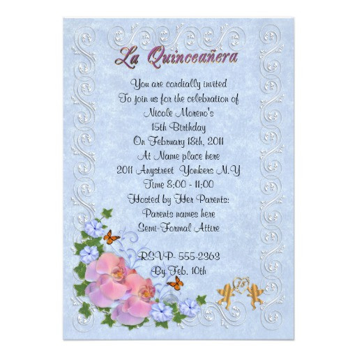 Best ideas about 15th Birthday Party Invitations
. Save or Pin La Quineanera 15th birthday party invitation 5" X 7 Now.