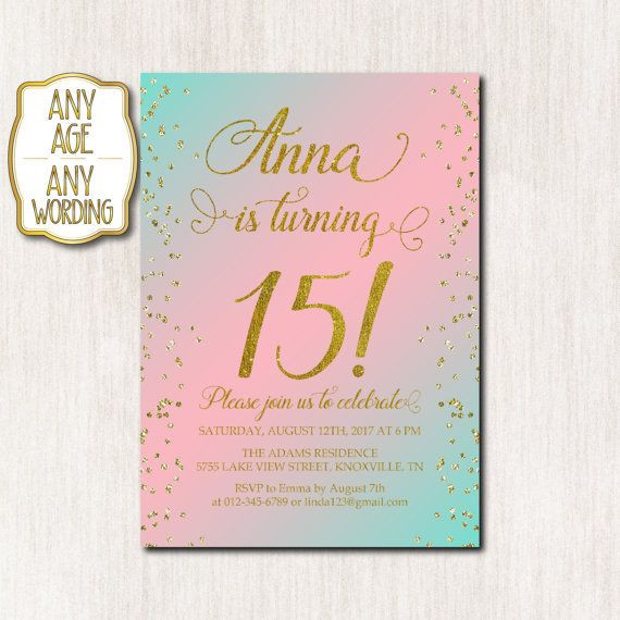 Best ideas about 15th Birthday Party Invitations
. Save or Pin 1000 ideas about Teen Birthday Invitations on Pinterest Now.