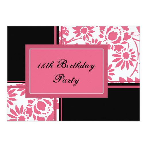 Best ideas about 15th Birthday Party Invitations
. Save or Pin Floral 15th Birthday Party Invitations Now.
